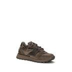 Brunello Cucinelli Brown Calf Leather Bos Taurus Athletic Sneakers Brunello Cucinelli