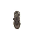 Brunello Cucinelli Brown Calf Leather Bos Taurus Athletic Sneakers Brunello Cucinelli
