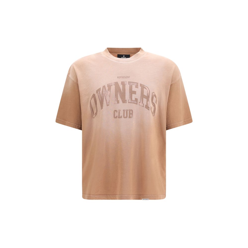 Represent Brown Cotton T-Shirt Represent