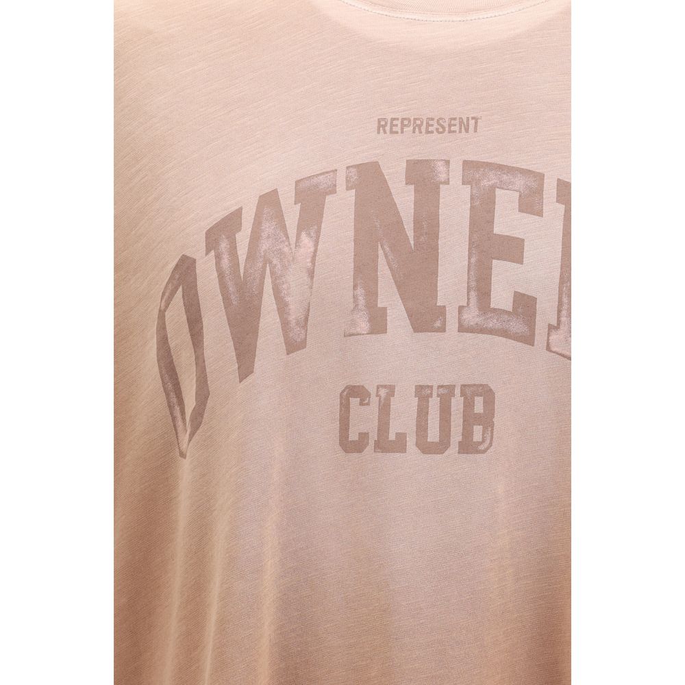 Represent Brown Cotton T-Shirt Represent