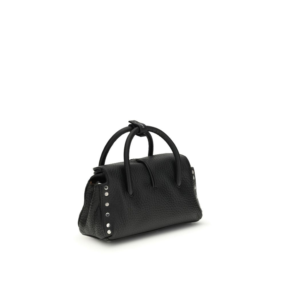 Zanellato Black Calf Leather Bos Taurus Handbag Zanellato