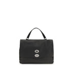 Zanellato Black Calf Leather Bos Taurus Handbag Zanellato
