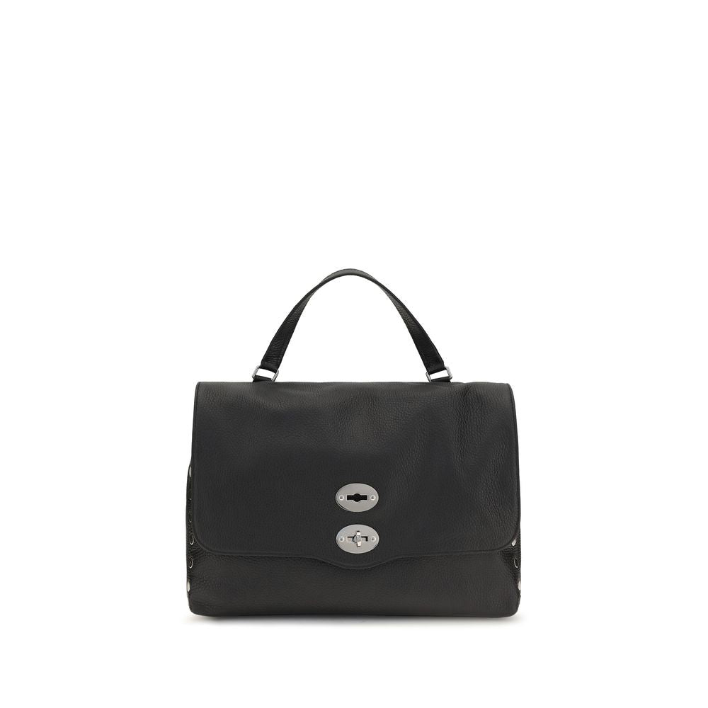 Zanellato Black Calf Leather Bos Taurus Handbag Zanellato