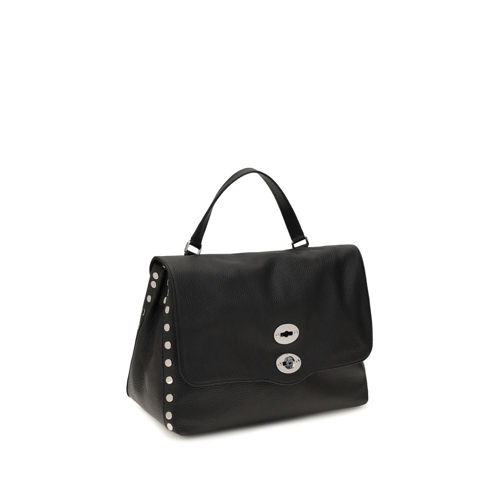 Zanellato Black Calf Leather Bos Taurus Handbag Zanellato
