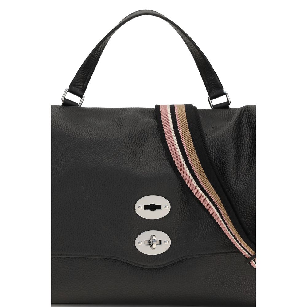 Zanellato Black Calf Leather Bos Taurus Handbag Zanellato