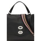 Zanellato Black Calf Leather Bos Taurus Handbag Zanellato