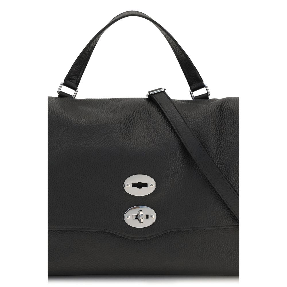 Zanellato Black Calf Leather Bos Taurus Handbag Zanellato