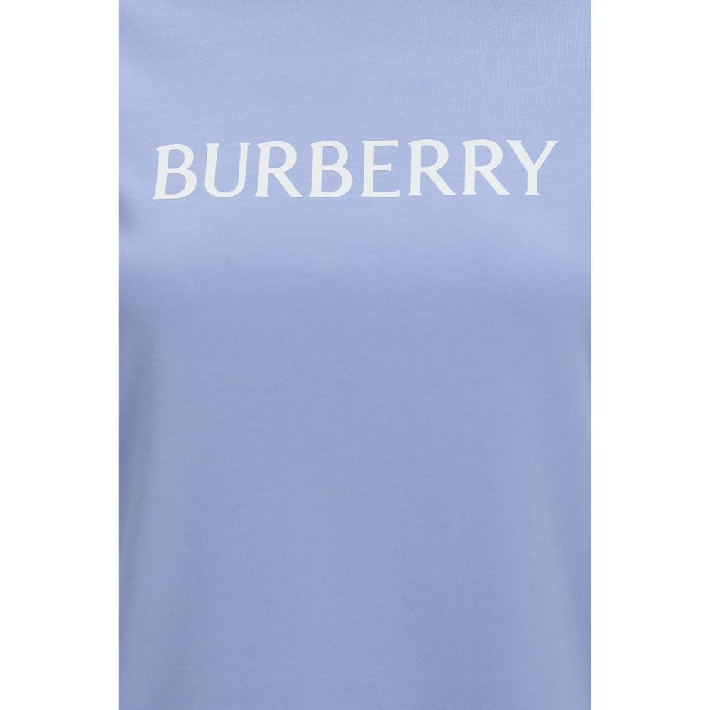 Burberry Blue Cotton T-Shirt Burberry