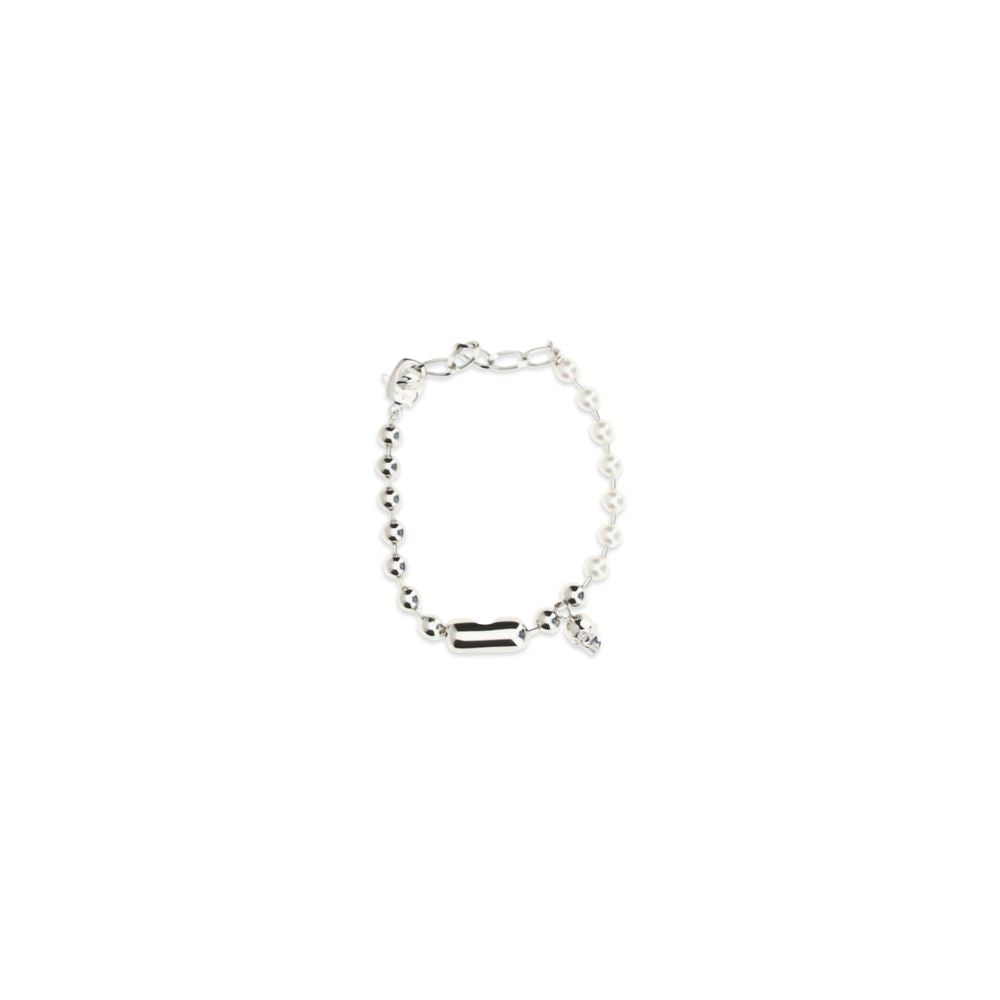 Alexander McQueen White Brass Bracelet Alexander McQueen