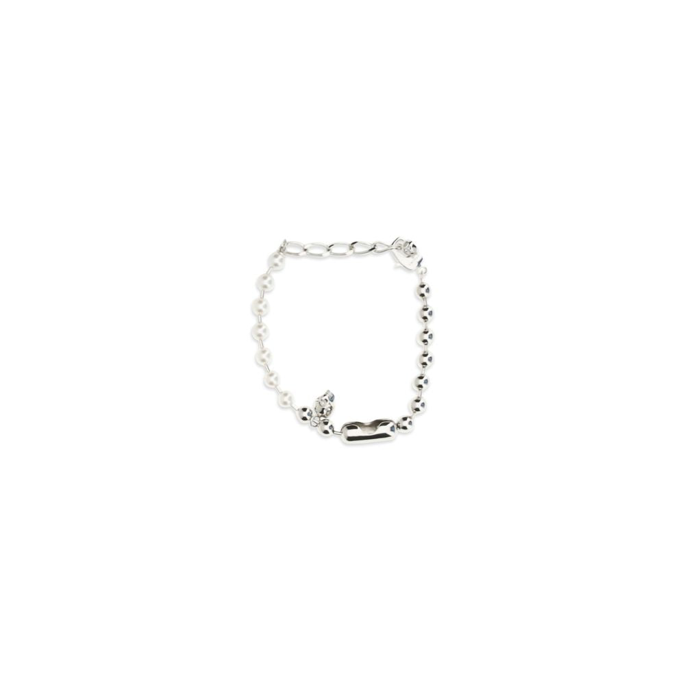 Alexander McQueen White Brass Bracelet Alexander McQueen