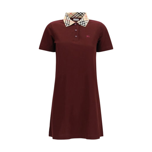 Burberry Bordeaux Cotton Casual Dress Burberry