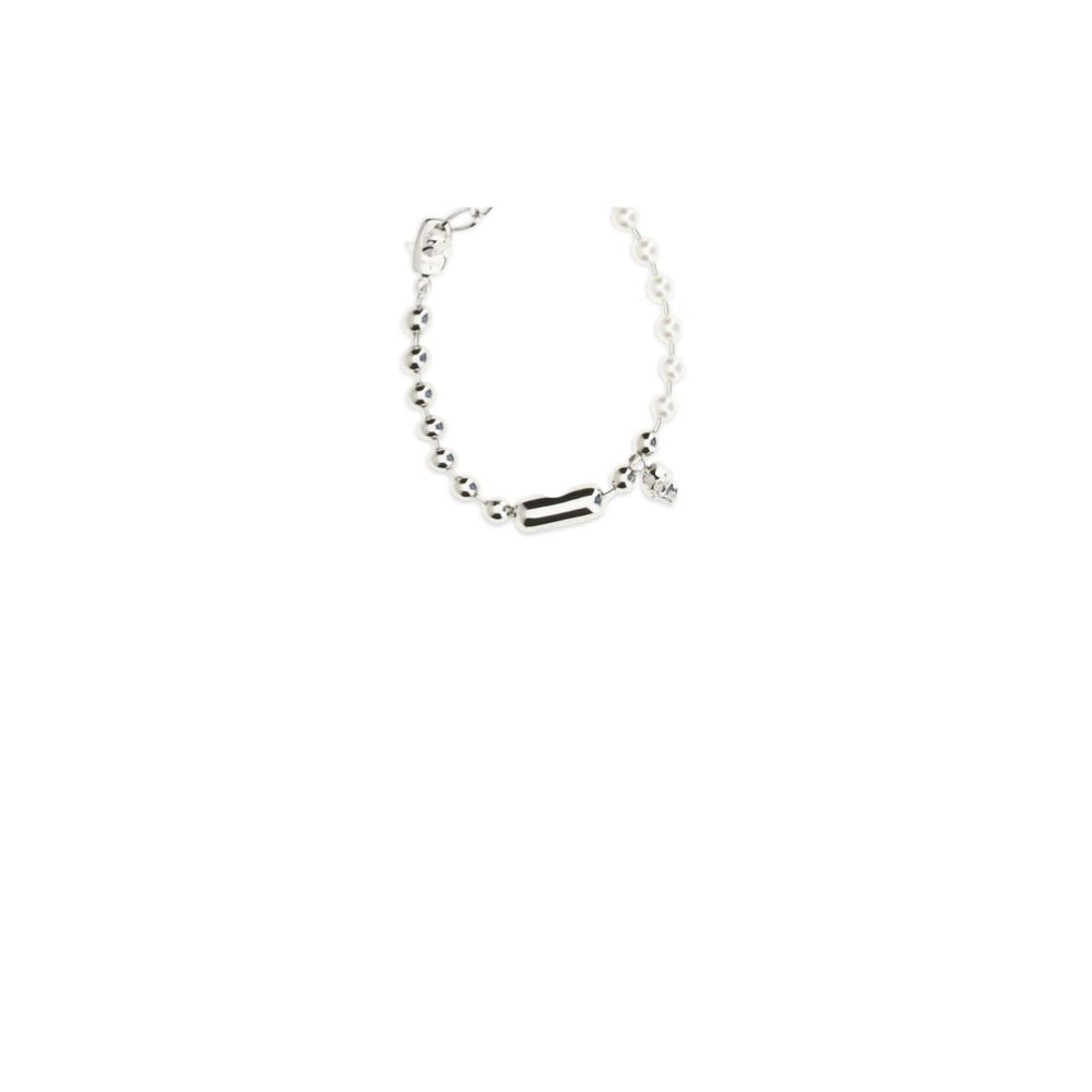Alexander McQueen White Brass Bracelet Alexander McQueen