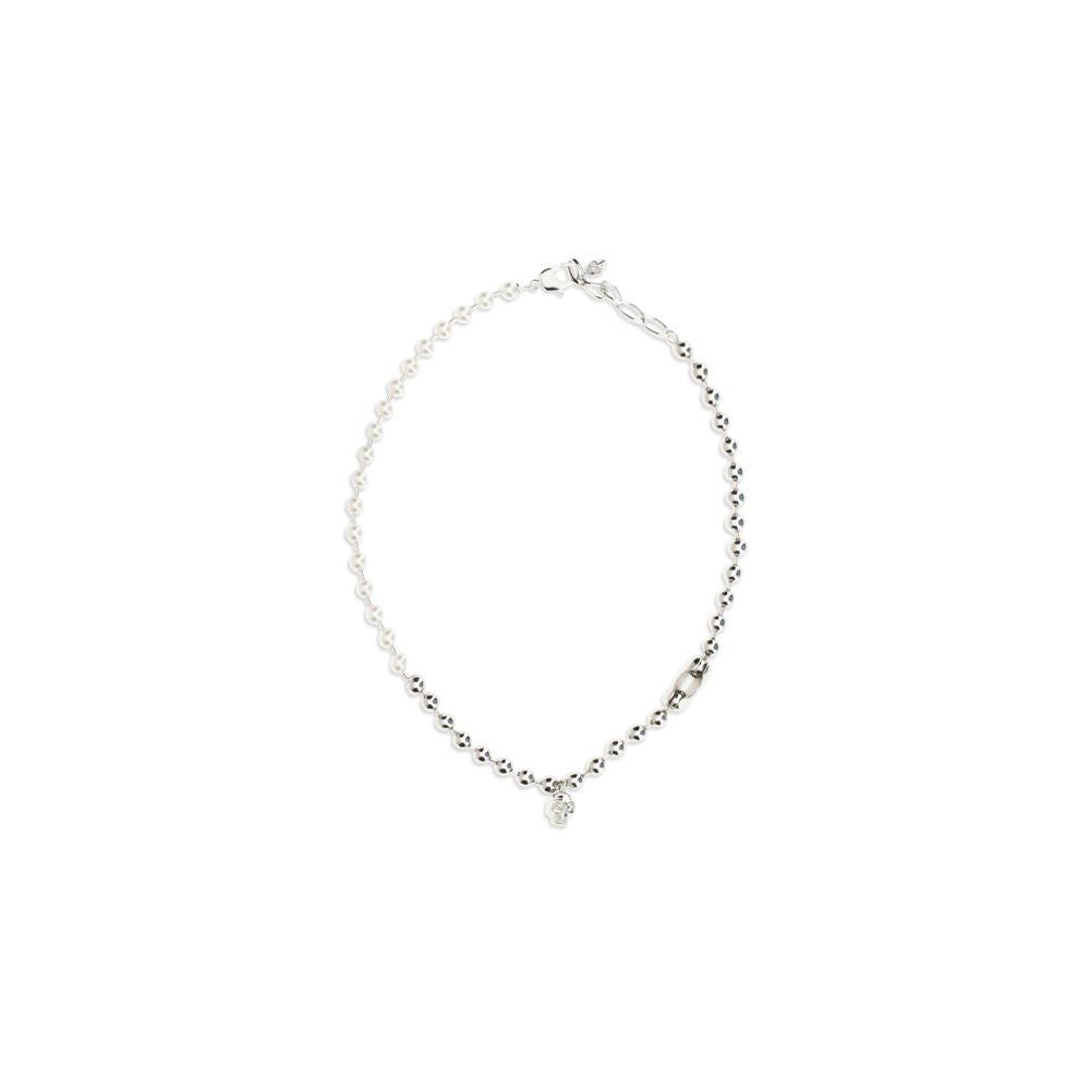 Alexander McQueen White Brass Necklace Alexander McQueen