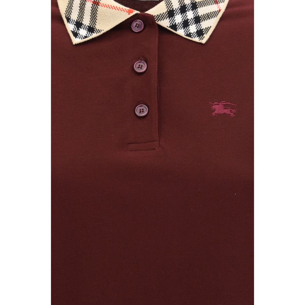 Burberry Bordeaux Cotton Casual Dress Burberry