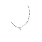 Alexander McQueen White Brass Necklace Alexander McQueen