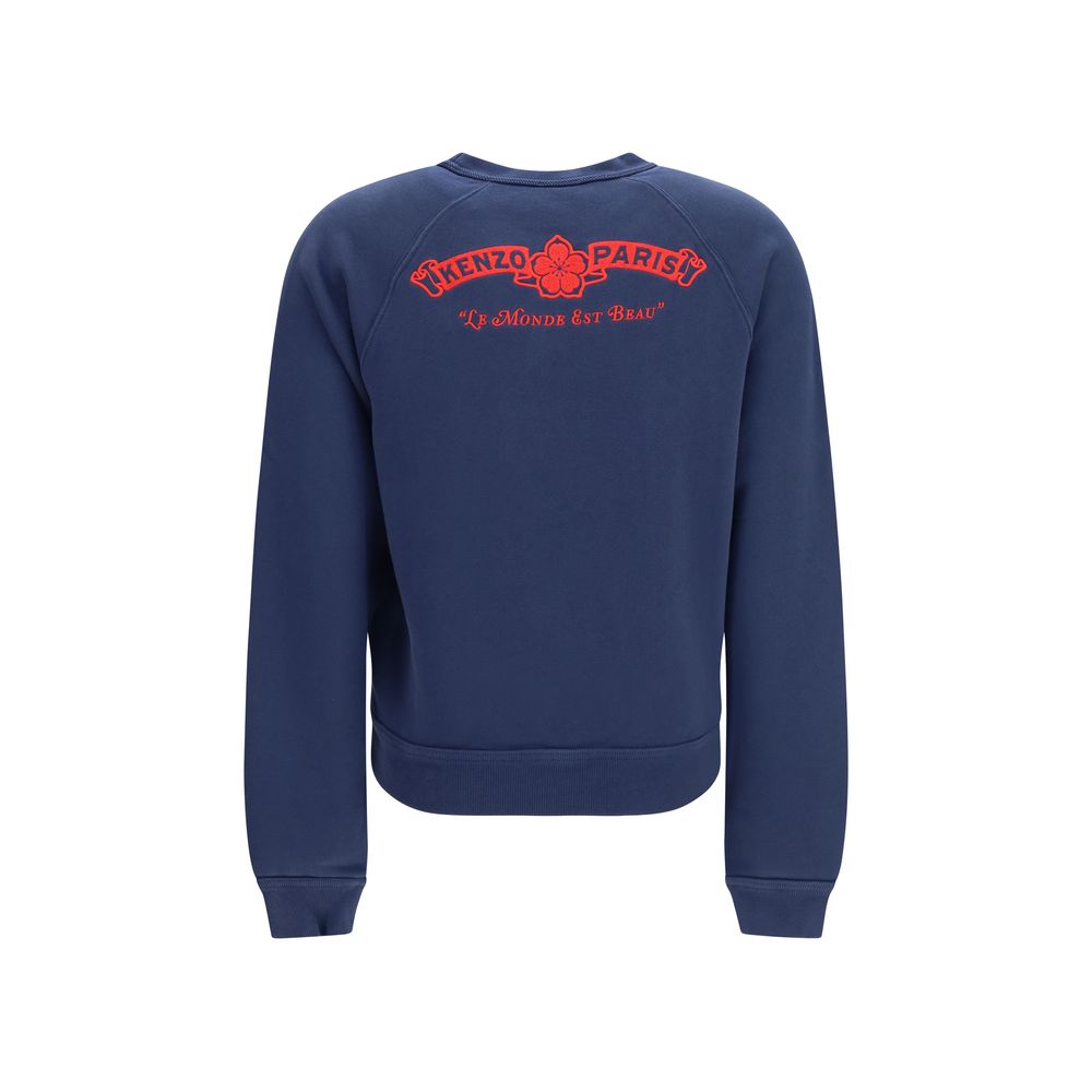 Kenzo Blue Cotton Sweatshirt Kenzo