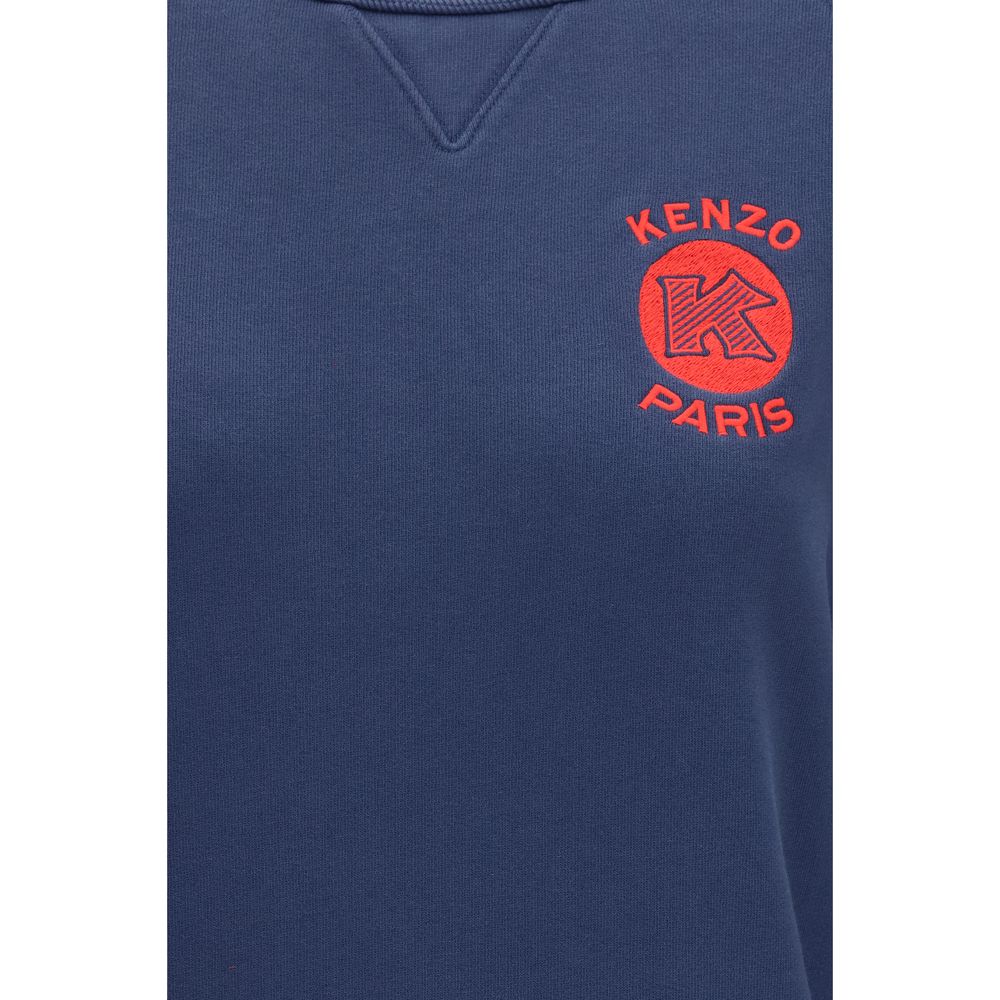 Kenzo Blue Cotton Sweatshirt Kenzo