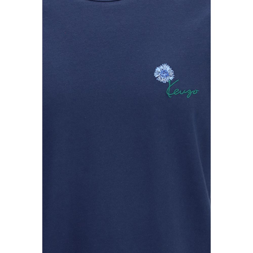 Kenzo Blue Cotton T-Shirt Kenzo