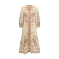 Zimmermann Beige Linen Casual Dress Zimmermann