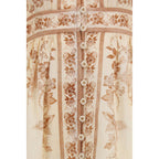 Zimmermann Beige Linen Casual Dress Zimmermann