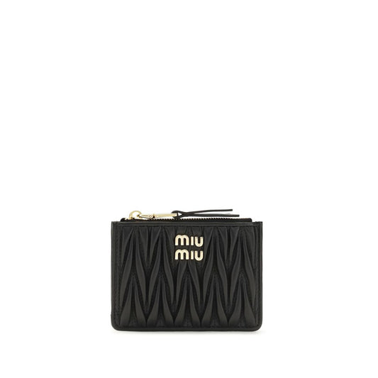 Miu Miu Black Lamb Ovis Aries Aries Wallet Miu Miu