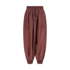 Zimmermann Bordeaux Silk Casual Pants
