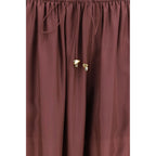 Zimmermann Bordeaux Silk Casual Pants