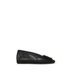 Ganni Black Polyethylene Ballet Flats