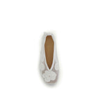 Ganni White Polyethylene Ballet Flats