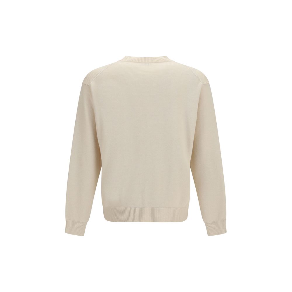 Kenzo beige cotton sweatshirt with soft fabric and classic design, featuring the brand's logo on the front.
