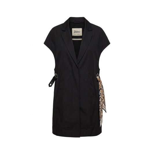 Herno Black Cotton Casual Dress