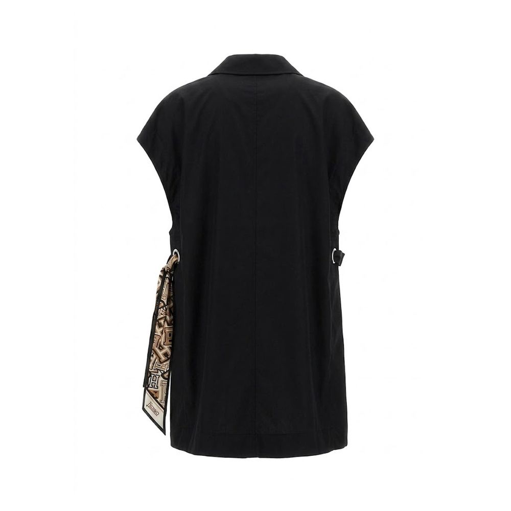 Herno Black Cotton Casual Dress