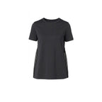 Herno black cotton T-shirt displayed flat, showing crew neck and short sleeves on a white background.
