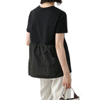 Herno black cotton T-shirt, casual men's top with round neckline and short sleeves, made from soft black cotton fabric.