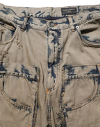 Dolce & Gabbana Beige Bleached Deconstructed Men Denim Jeans