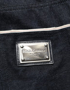 Dolce & Gabbana Black Cotton Mid Waist Classic Men Denim Jeans