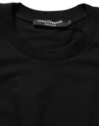 Dolce & Gabbana Black Long Sleeves Crew Neck Pullover Sweater