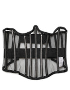 Dolce & Gabbana Black Sheer Tulle Bodysuit Cropped Corset Top