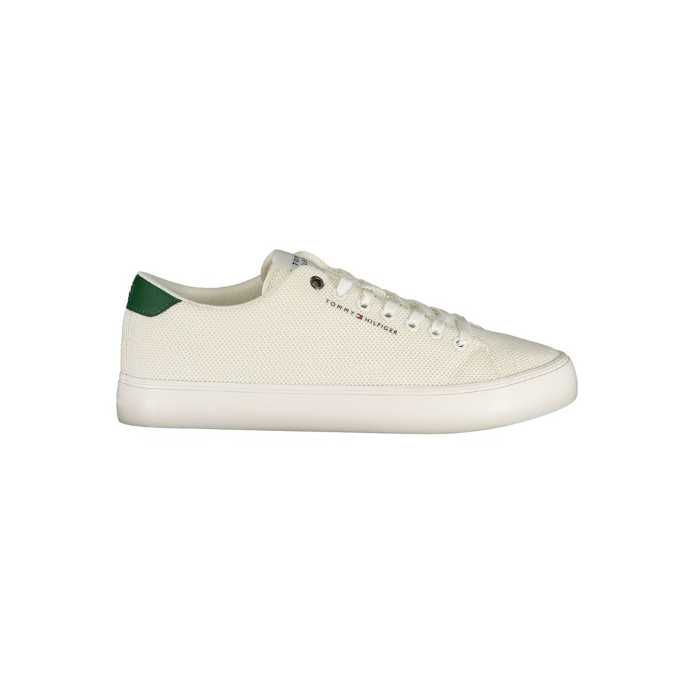 Tommy Hilfiger Bianco Polyester Men's Sneaker Tommy Hilfiger