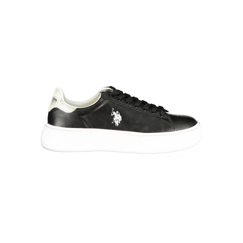U.S. POLO ASSN. Black Polyurethane Women's Sneaker U.S. POLO ASSN.