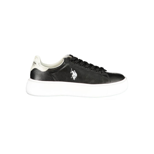 U.S. POLO ASSN. Black Polyurethane Women's Sneaker U.S. POLO ASSN.