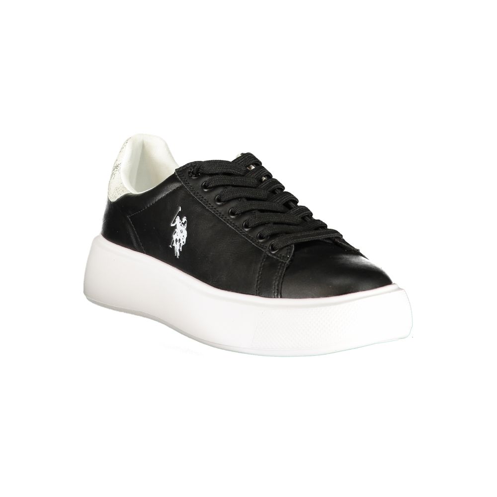 U.S. POLO ASSN. Black Polyurethane Women's Sneaker U.S. POLO ASSN.