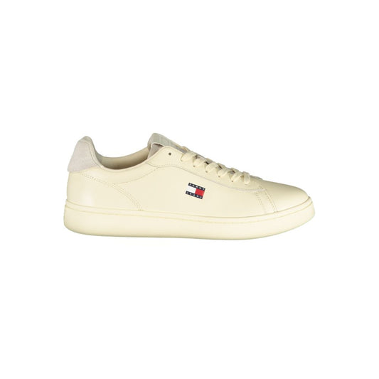 Tommy Hilfiger White Polyurethane Men's Sneaker Tommy Hilfiger