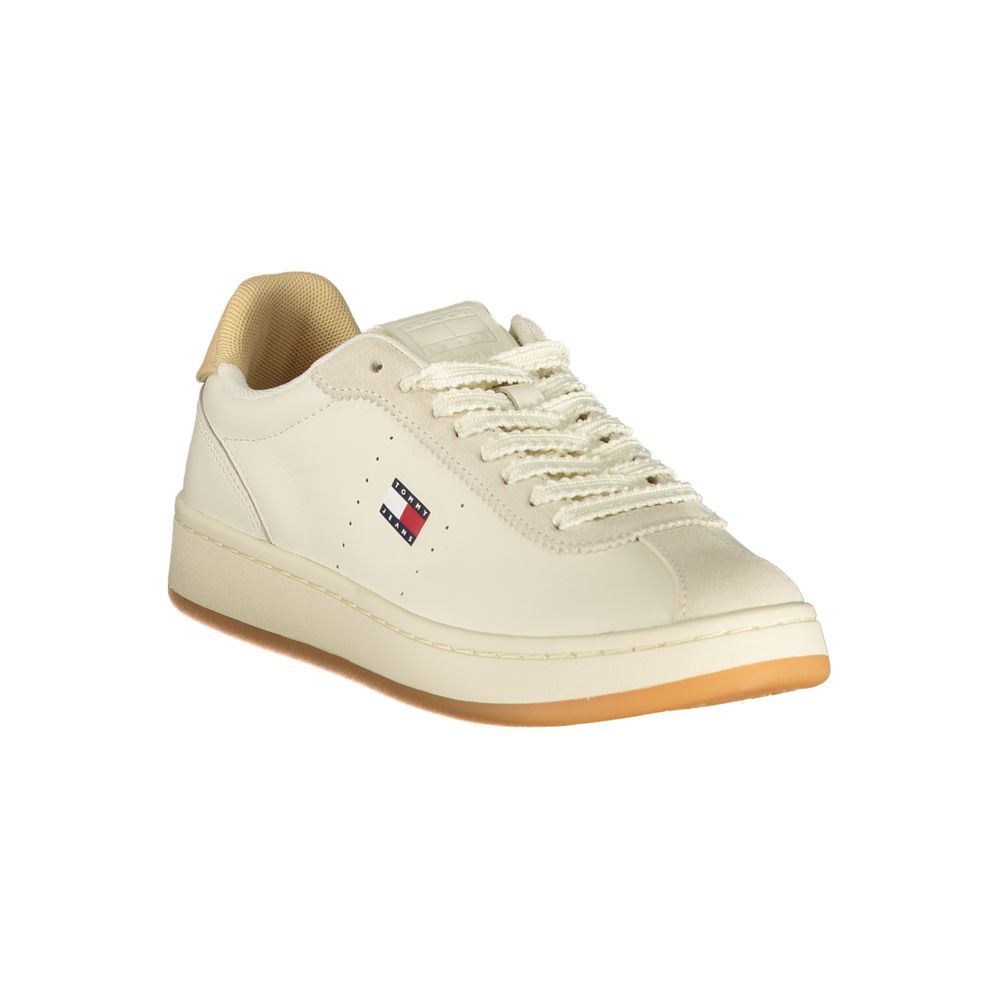 Tommy Hilfiger Beige Polyurethane Womens Sneaker Tommy Hilfiger