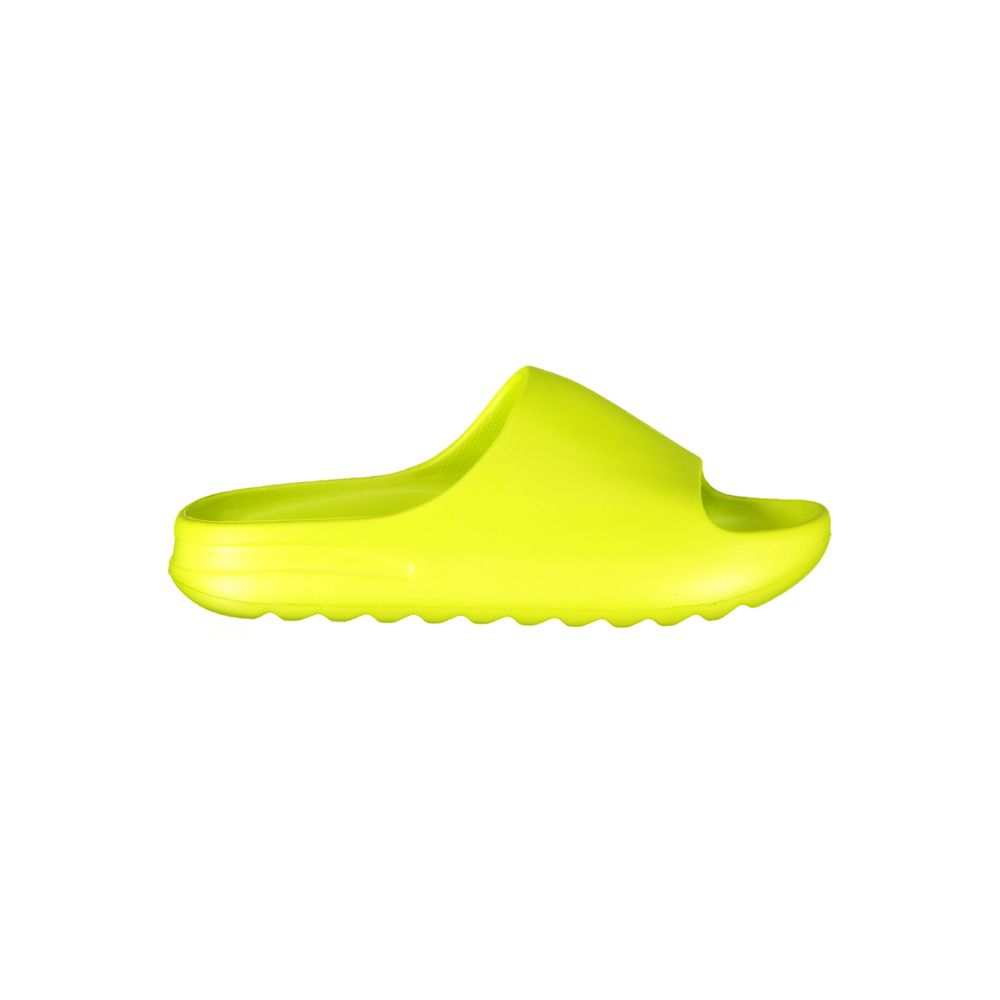 Yellow polyurethane women's slippers by Norway 1963, featuring a comfortable slip-on design and casual style.