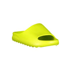 Norway 1963 yellow polyurethane women's slippers with slip-on design and cushioned sole, perfect for indoor comfort.