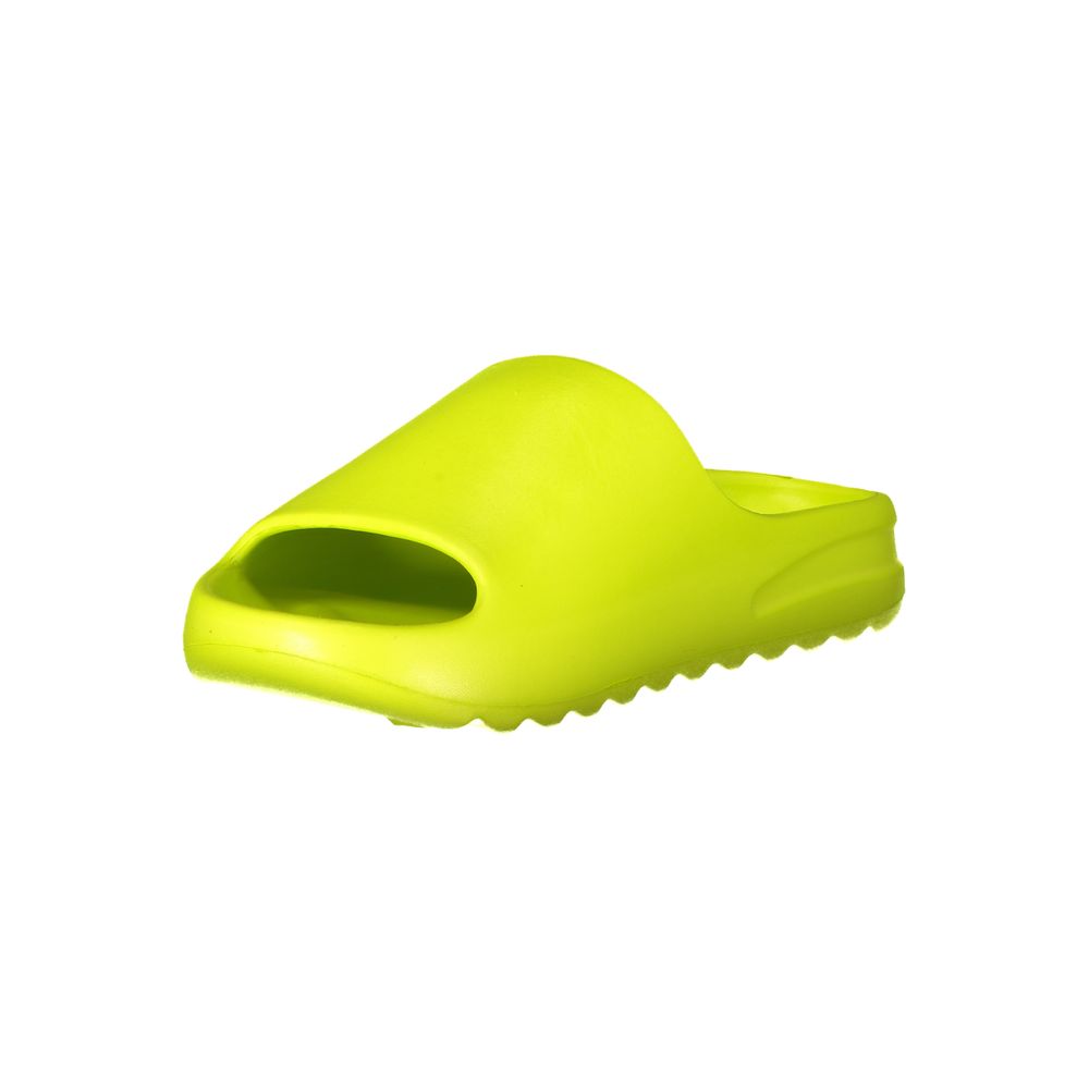 Yellow polyurethane women's slippers by Norway 1963, featuring a comfortable slip-on design and casual style.