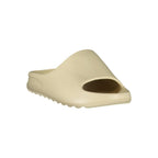 Norway 1963 beige polyurethane women's slippers with slip-on design and cushioned soles, ideal for comfortable indoor wear.