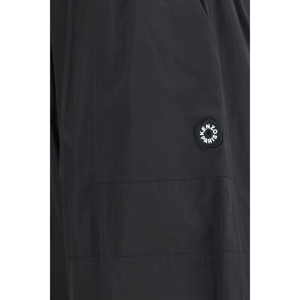 Kenzo Black Polyester Casual Pants Kenzo