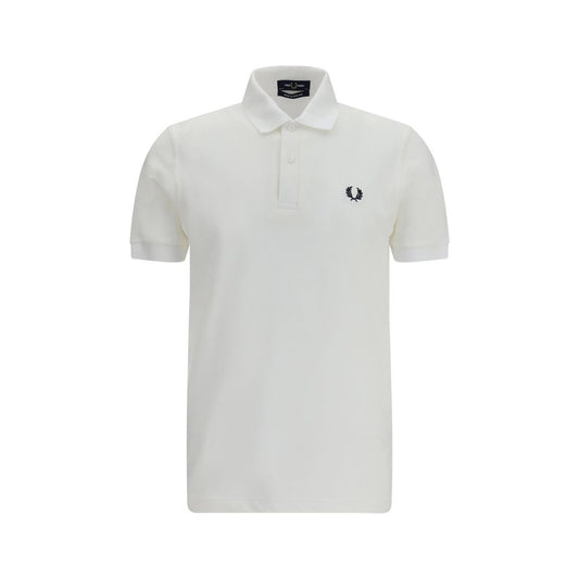 Fred Perry White Cotton T-Shirt Fred Perry
